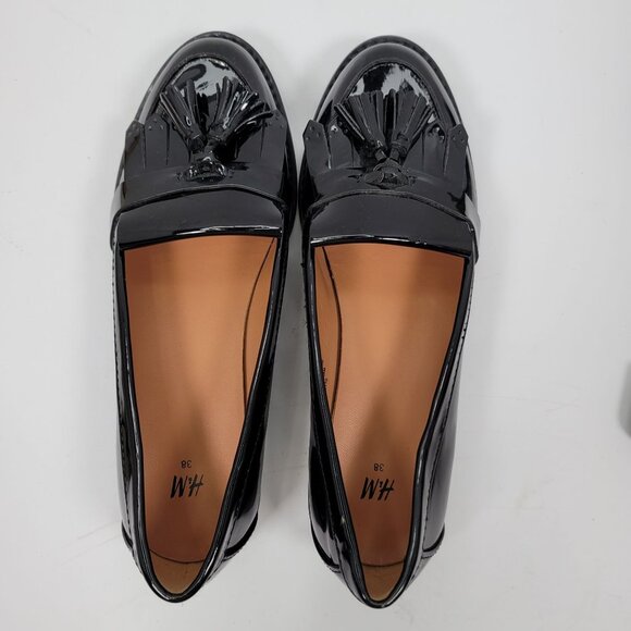 H&M Women's Black Slip On Loafers 512110 US Size 7 - Picture 5 of 8